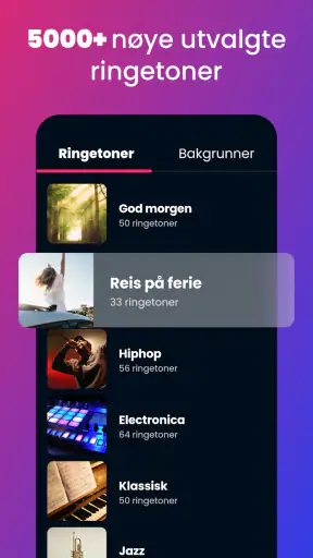 Ringetoner musikk for Android screenshot