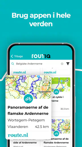 Routiq, Udendørs ruter screenshot