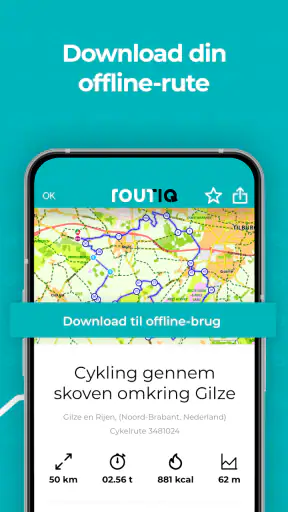 Routiq, Udendørs ruter screenshot