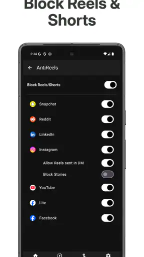 ScrollGuard: Hide Reels/Shorts screenshot