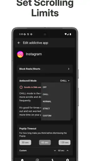 ScrollGuard: Hide Reels/Shorts screenshot