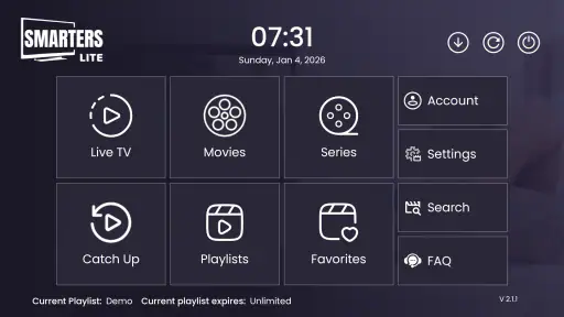 Smarters Lite IPTV screenshot