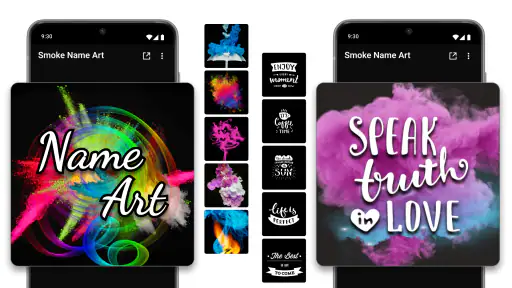 Smoke Name Art Maker screenshot
