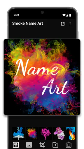Smoke Name Art Maker screenshot