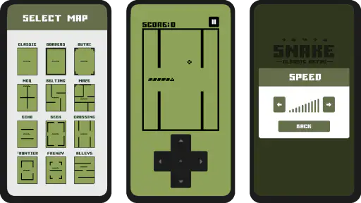 Snake Game Classic Retro Nokia screenshot