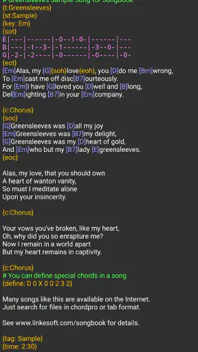 SongBook screenshot