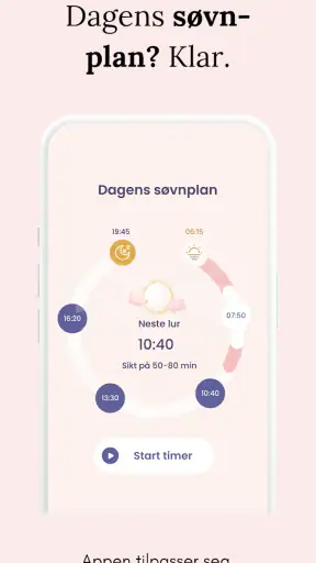 Søvnplan for baby: BabyNaps screenshot
