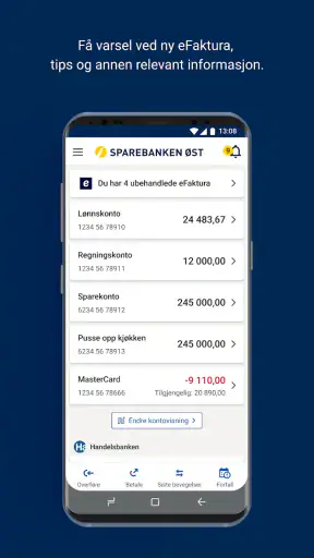 Sparebanken Øst Mobilbank screenshot