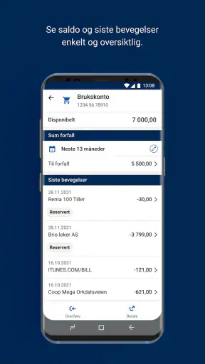 Sparebanken Øst Mobilbank screenshot