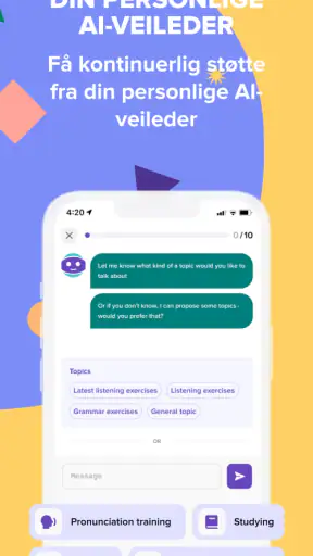 Speakly: Lær språk raskt screenshot
