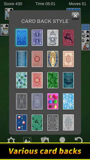 Spider Solitaire-spillet screenshot