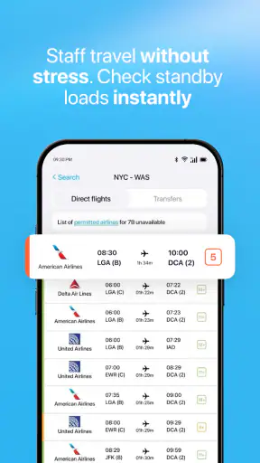Staff Airlines: Non-Rev Travel screenshot