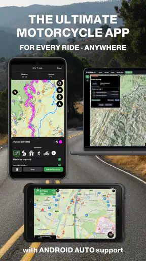 Stegra.io - Motorcycle GPS screenshot