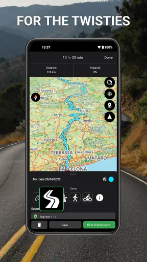Stegra.io - Motorcycle GPS screenshot