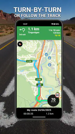 Stegra.io - Motorcycle GPS screenshot