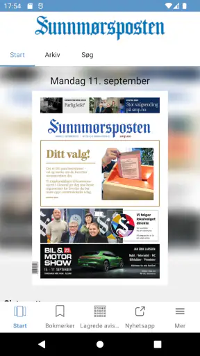 Sunnmørsposten eAvis screenshot