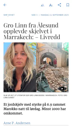 Sunnmørsposten eAvis screenshot