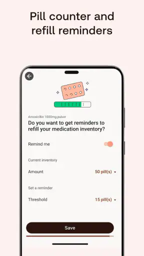 Tabletterpåminner screenshot