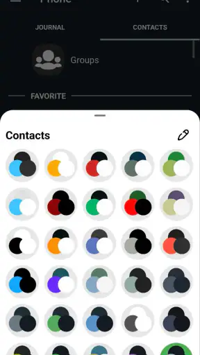 Telefon + Kontakter og Anrop screenshot