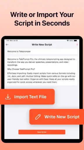 Teleprompter For Video & Audio screenshot