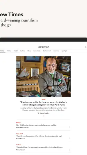 The New Statesman screenshot