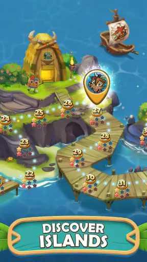 Tiki Solitaire TriPeaks screenshot