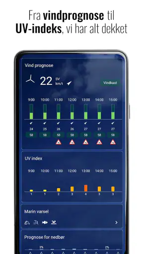 Transparente klokke og vær screenshot