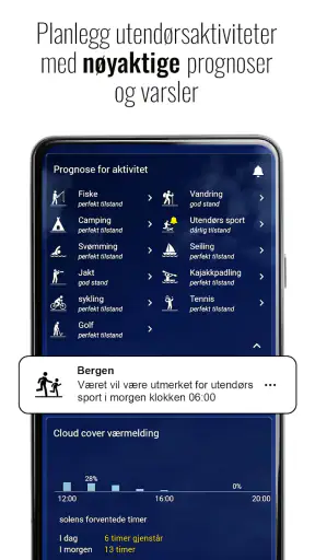 Transparente klokke og vær screenshot