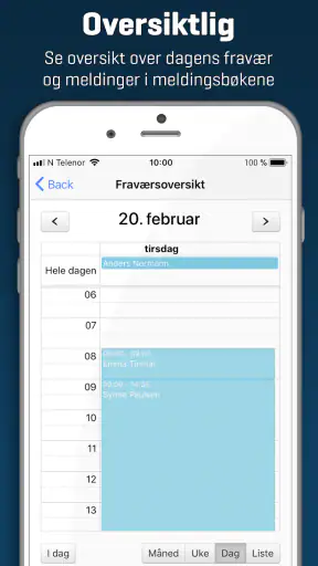 Transponder Meldingsbok screenshot