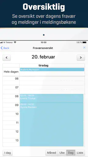 Transponder Meldingsbok screenshot