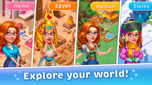 Travel Merge Family－Puslespill screenshot