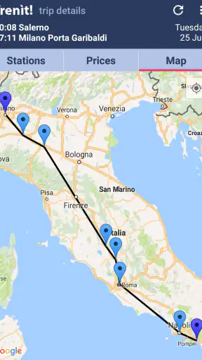 Trenit - find Trains in Italy screenshot