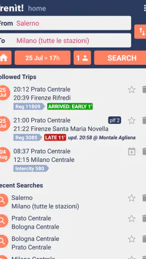Trenit - find Trains in Italy screenshot