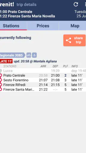 Trenit - find Trains in Italy screenshot