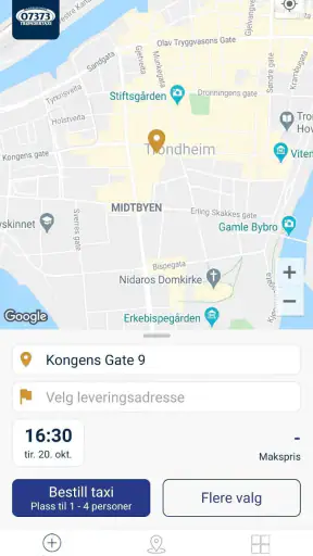 TrønderTaxi screenshot