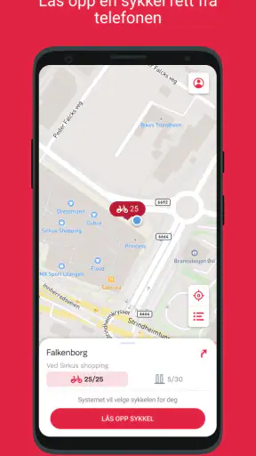 Trondheim Bysykkel screenshot