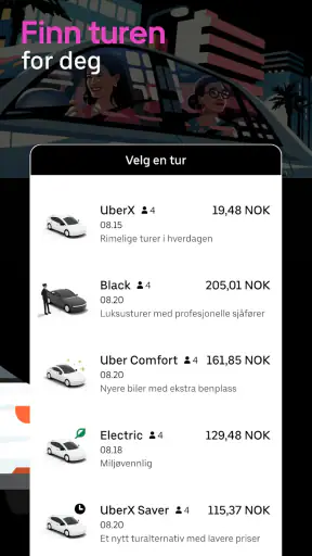 Uber - Be om skyss screenshot