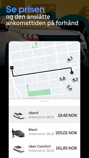 Uber - Be om skyss screenshot