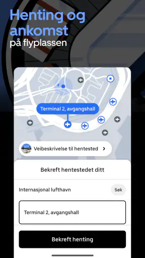 Uber - Be om skyss screenshot
