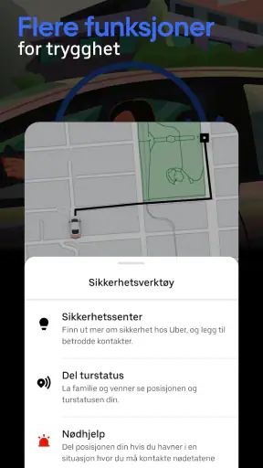 Uber - Be om skyss screenshot