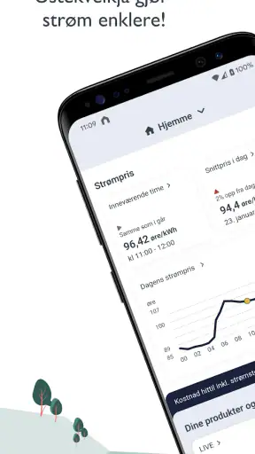 Ustekveikja Energi – KundeApp screenshot