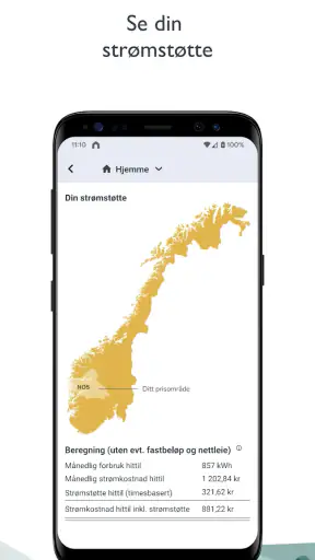 Ustekveikja Energi – KundeApp screenshot