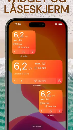 UV-indeks - Tan Widget screenshot