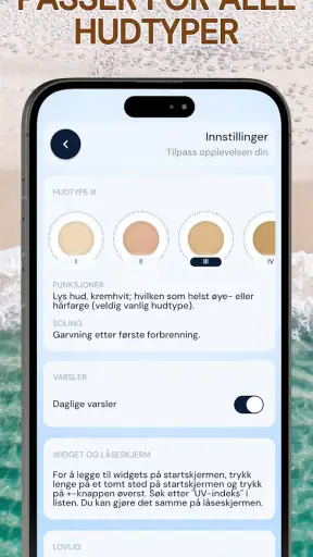 UV-indeks - Tan Widget screenshot
