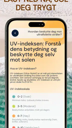 UV-indeks - Tan Widget screenshot