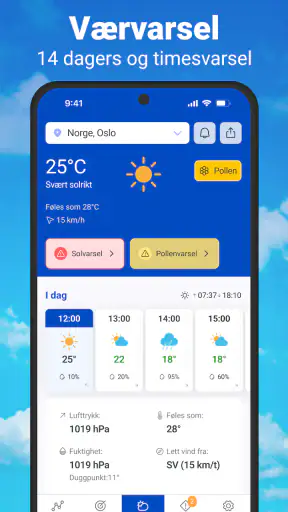 Vær & Radar med Regnradar screenshot
