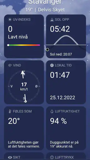 Været screenshot