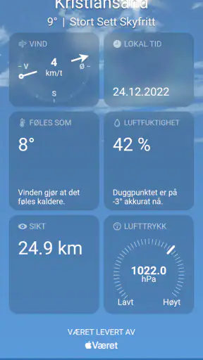 Været screenshot