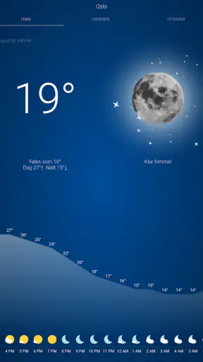 Været Norge screenshot
