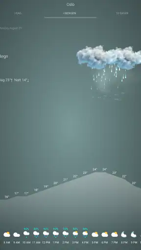 Været Norge screenshot